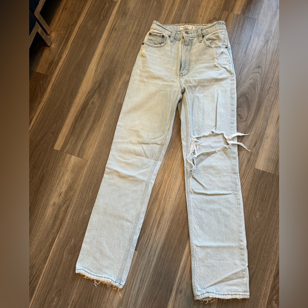 The 90s Straight Ultra High Rise Jean from Abercrombie & Fitch